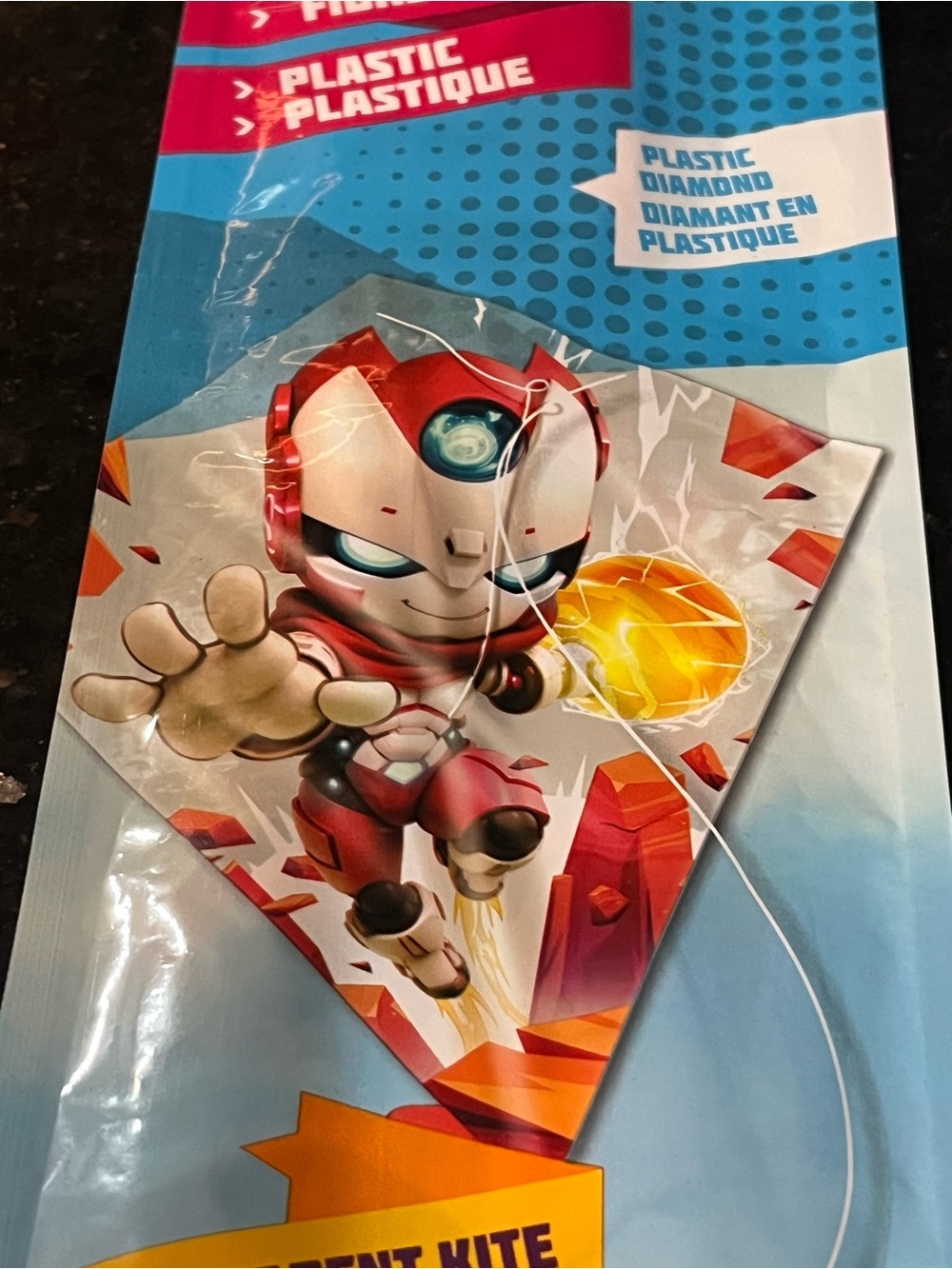 5 Kids FunFly Kites -  Transparent- Bee, Plane and Robot - Picture 4 of 7